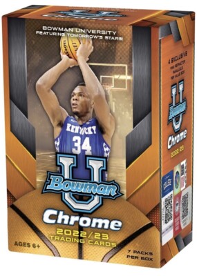 2022-23 Bowman Chrome University U Basketball Box Caitlin Clark