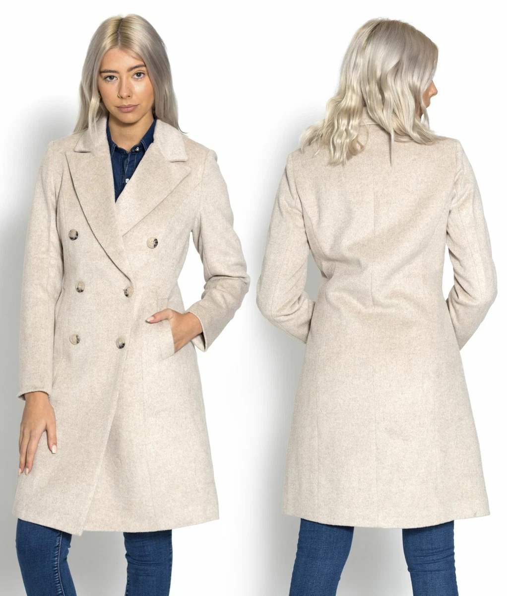 Oatmeal wool coat womens cheap