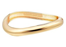 Gold Cuff Bangle Bracelets For Women Set Chunky Open Wide Gold Bracelet Hinged I