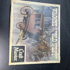 Craftmaster Wagons of the Old West Stage Coach Wood Model Craft Master SEALED