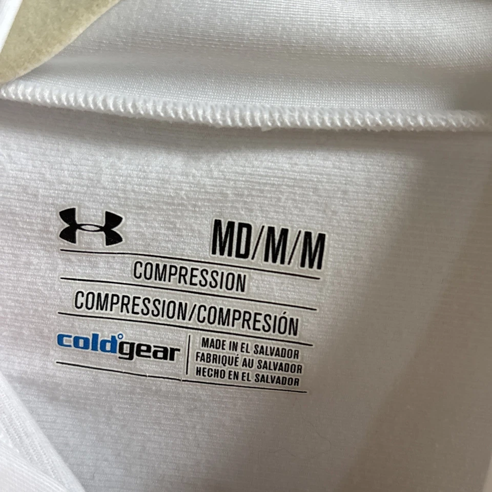 Under Armour Cold Gear 女式 M 黑色模拟领长袖 | 运动服 — 第 3/4 张图片