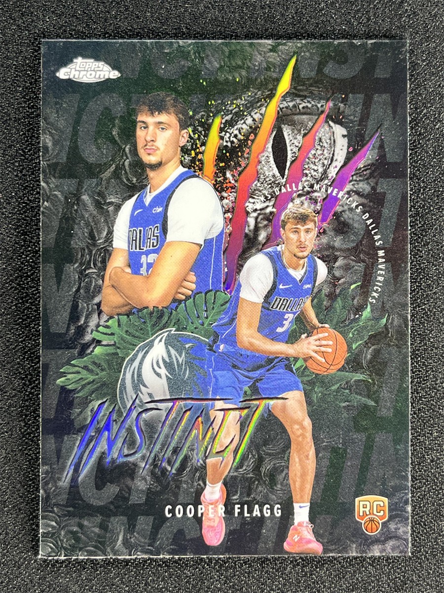 2025-26 Topps Chrome Cooper Flagg #INS-11 Silver Refractor Instinct RC &04211