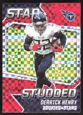 5629J 2021 Panini Rookies & Stars #SS-3 Derrick Henry Star tachonado rojo a cuadros