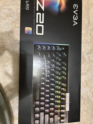 EVGA Z12 RGB Gaming Keyboard RGB Backlit LED 5 Programmable Macro Keys