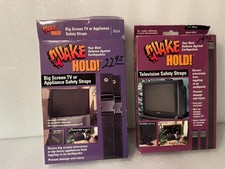 2-Pack QuakeHold Television or Appliance Safety Nylon Straps - Ultra-Strong