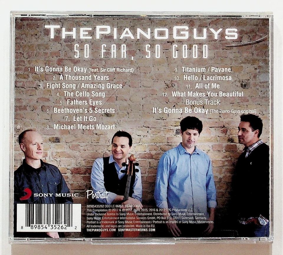 The Piano Guys So Far So Good CD 2017 Compilation Classical Sony Music Signed — 第 2/2 张图片
