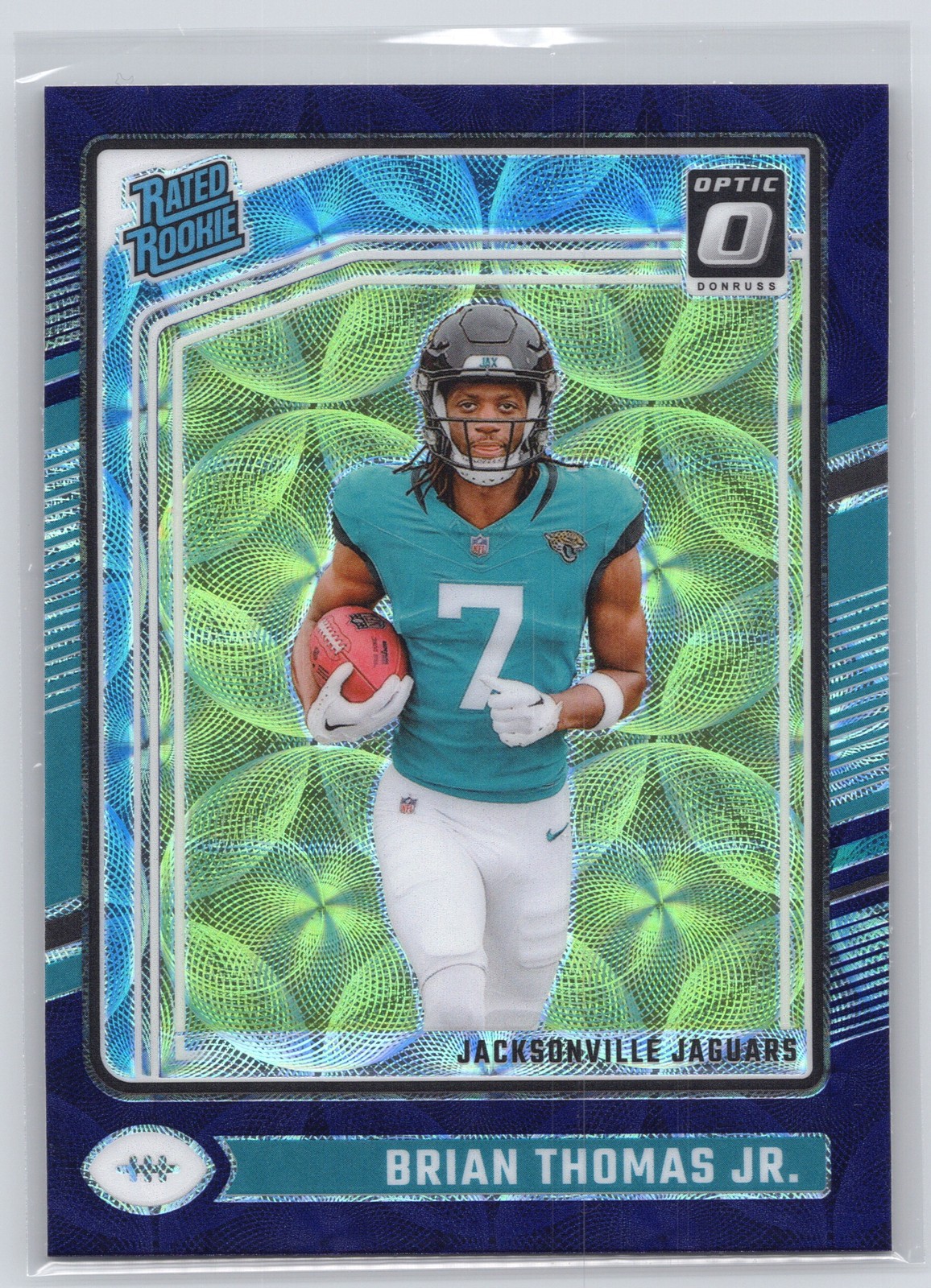 2024 Donruss Optic #214 Brian Thomas Jr. Blue Scope