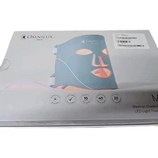 OPEN BOX Omnilux Men's LED Red Light Therapy Mask NEW AND COMPLETE SET.