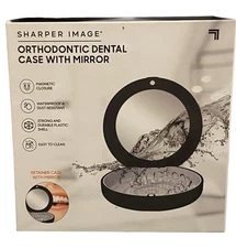 Sharper Image Orthodontic Dental Case w/ Mirror Waterproof & Dust Resistant New