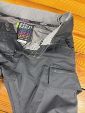 Burton Cargo Pants Women Small Black DRYRIDE Vented Lined Waterproof Perfect 
