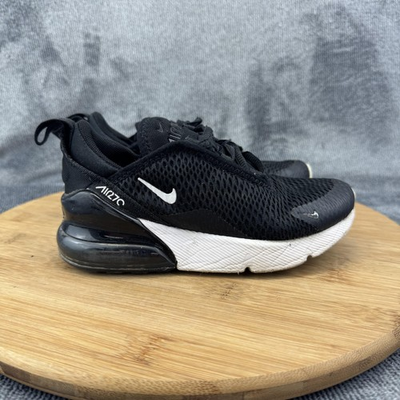 #ad Nike Air Max 270 Shoes Kids Size 11C Black White AO2372 001 Running Sneakers $29.98