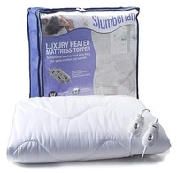 Dreamland 16228 Slumberland Luxury Heated Mattress Topper Dual Control White