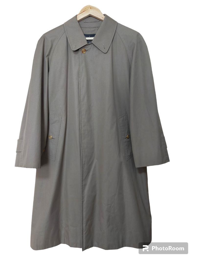 Burberry Thin Balmacaan Coat Plain Collared Long-Sleeves Gray Size M For Men thumbnail 12