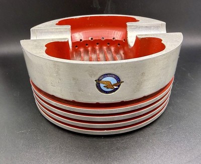 Vintage Pratt & Whitney Engine Piston Cigar Ashtray ~5 3/4 in
