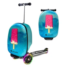 Lascoota Scooter Suitcase - 17.3" x 12.4" x 8.7" - Foldable 2-in-1 Design