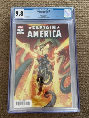Captain America (Volume 11) #3 CGC 9.8 Jerome Opena variant free shipping