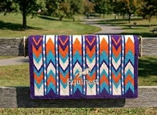 ranch saddle pad Purple Orange Teal 34×38 and Other Sizes