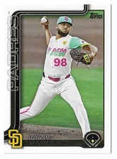 2025 Topps Baseball Randy Vasquez Card #456 San Diego Padres