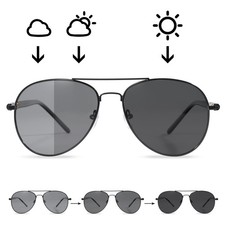 Polarized Photochromic Sunglasses Aviator Driving Fishing UV400