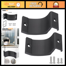 Shower Door Towel Bar Brackets - Replacement Nylon Parts for Bypass - 2 Pack