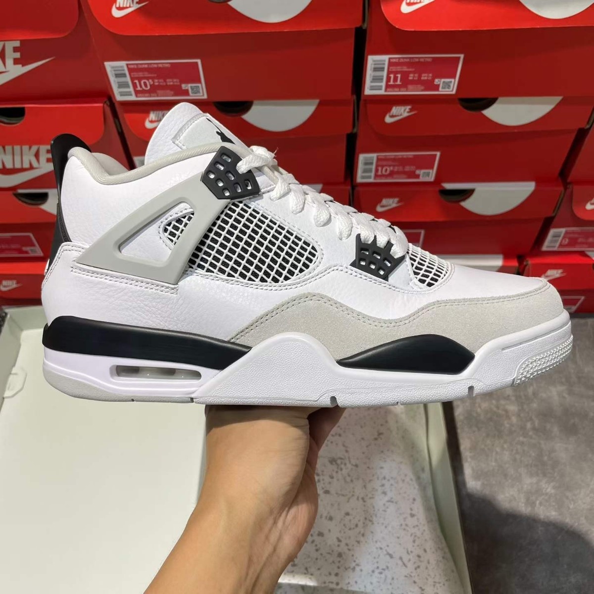 Size 9 - Jordan 4 Retro Mid Military Black for sale online | eBay