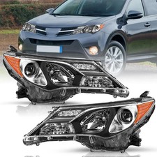 Halogen Headlight Assembly Replacement for 2013-2015 Toyota RAV4