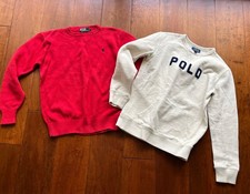 Boys Lot Of 2 Ralph Lauren fall Sweaters Tops Size L 14-16