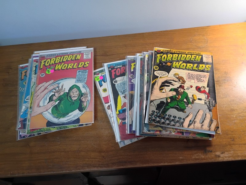 FORBIDDEN WORLDS ACG COMICS LOT OF 19 SILVER AGE COMICS # 37- 139