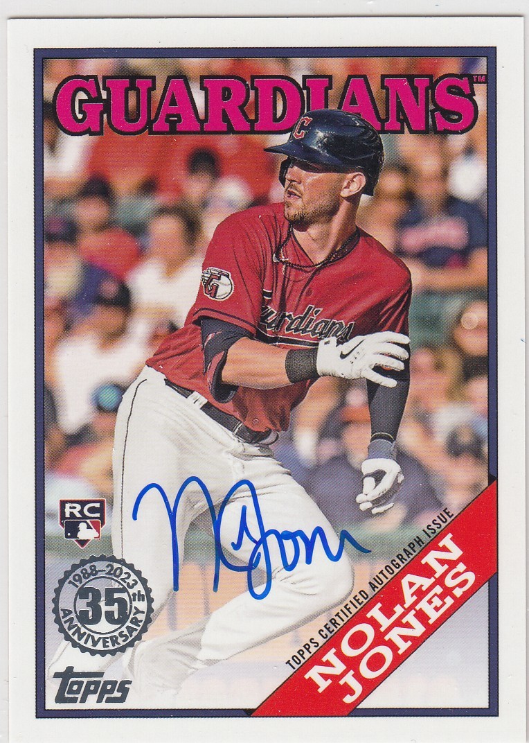2023 Topps Update NOLAN JONES 1988 Autograph Auto Rookie 88BA-NJ