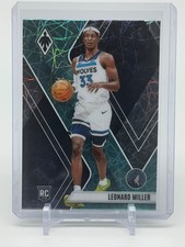 2023-24 Panini Phoenix - Rookies Leonard Miller #259 Teal Lazer (RC) 