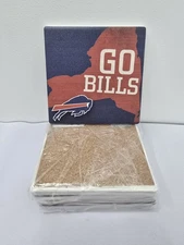 Buffalo Bills NFL Coaster Go Bills Set Of 5 Boelter Brand