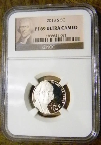 2013 S Jefferson Nickel NGC PF 69 Ultra Cameo