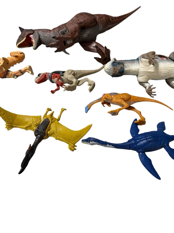 Lote De 7 Figuras De Dinosaurios Mattel Jurassic World Una Figura No JP Foto 2 de 4