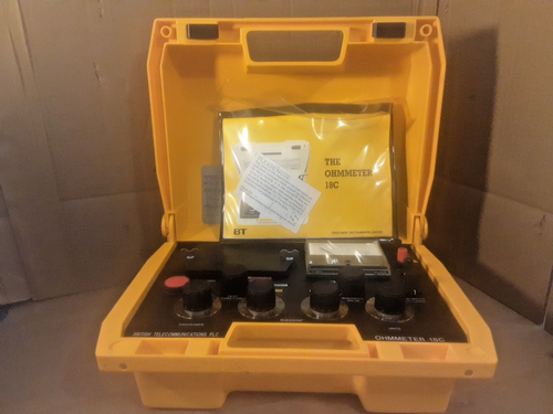 BT OHMMETER TYPE 18C - CABLE/FAULT TESTER LOCATOR WITH LEADS VGC - Picture 4 of 11
