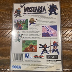 Mystaria: The Realms of Lore W/Reg Card (Sega Saturn, 1995)