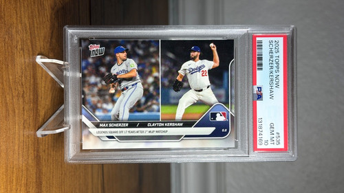 2025 Topps Now 535 Max Scherzer / Clayton Kershaw