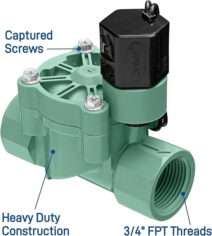 4 Pack Orbit 3/4" In-Line Sprinkler Valve Heavy Duty 57280 - Image 3 of 4