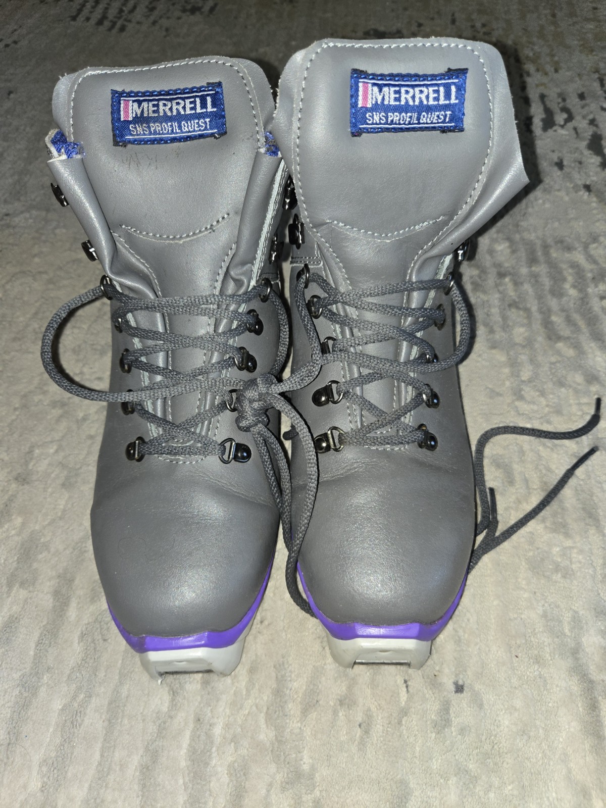 SALOMON Scarponi da sci di fondo Merrell Challenge SNS Profil da uomo taglia 8 5 grigi scarpe