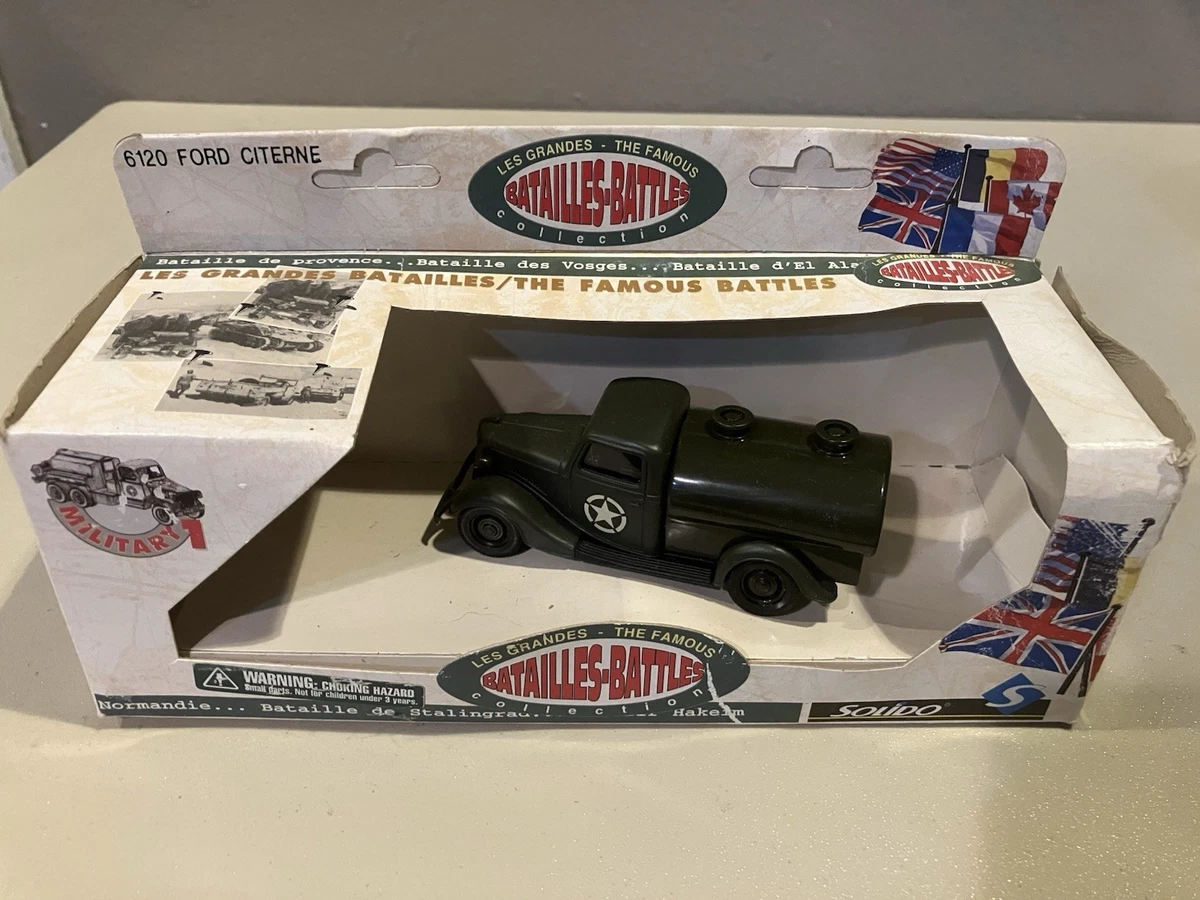 Lot De 2 Miniatures Solido 1/50 - Ford V8 1936 Armée US, Gazole & Transport