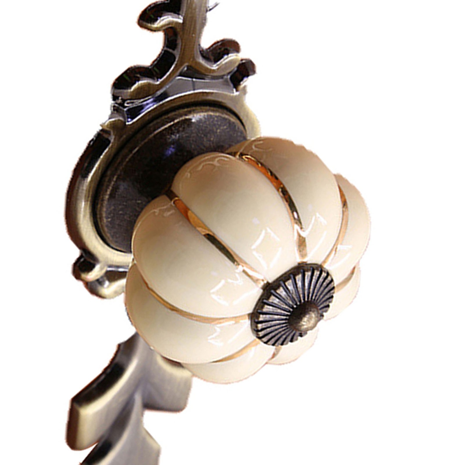 Pumpkin Shape Ceramic Cabinet Wardrobe Drawer Pull Handle Furniture Knob Fitting