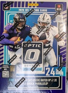 2025 Panini Donruss Optic Football NFL Blaster Box Purple Shock Parallels Sealed
