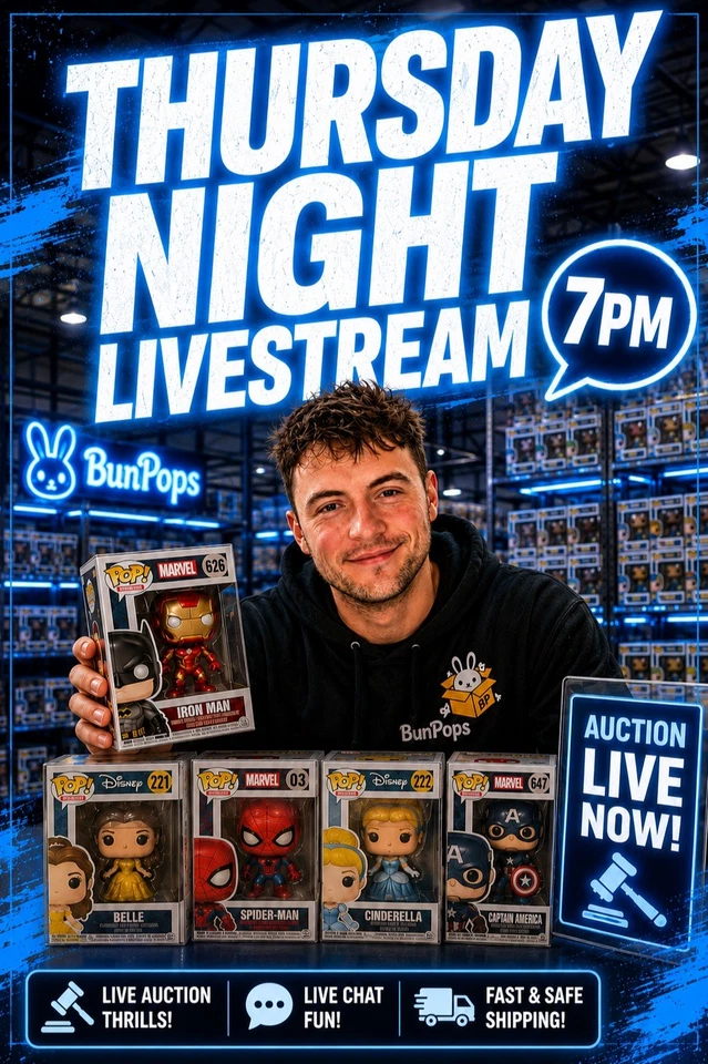£1 STARTS | THURSDAY MEGA FUNKO, TOYS, PLUSH