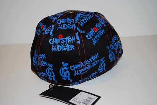 CHRISTIAN AUDIGER KIDS FITTED YOUTH SKULL AND RHINESTONE CAP/HAT - SIZE 6 1/2 - Picture 4 of 4