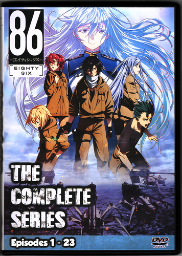 86 - Eighty Six Episodes 1 - 23 Complete Series English Dubbed Anime on 3 DVDs