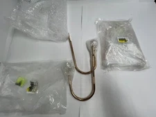 QTY 4 Increway Curtain Hook Holdback Round Metal Decorative Curtain Drapery Gold