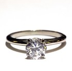 GIA certified I1 F 14k white gold 1.03ct diamond solitaire engagement ring 2.5g  — photo 3