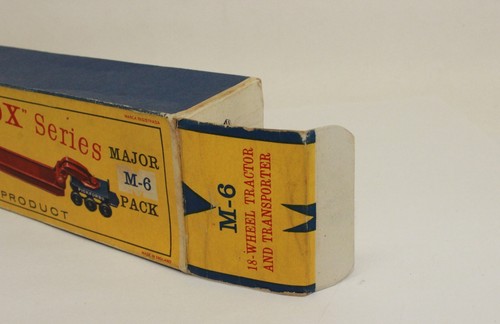 my1076, Alte Box Matchbox Lesney Major Pack M6 60er Ja. Leer Schachtel empty box - Picture 15 of 17
