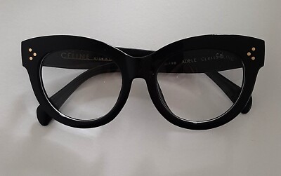 SCHWARZE CELINE FASSUNG - Zeitloses Modell - UNISEX - Original - Neutrale Gläser