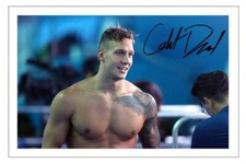 CAELEB DRESSEL Signed Autograph PHOTO Gift Signature Print OLYMPICS Swimming