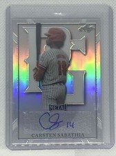 2021 LEAF METAL PERFECT GAME CARSTEN SABATHIA AUTO SILVER REFRACTOR